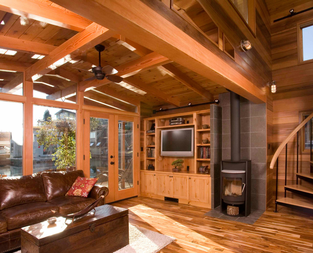 1-14-3 What to put behind a wood burning stove: neat ideas