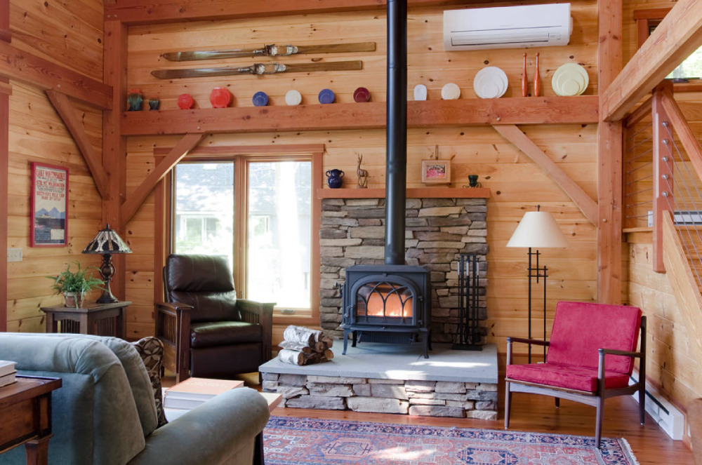 1-19-2 What to put behind a wood burning stove: neat ideas