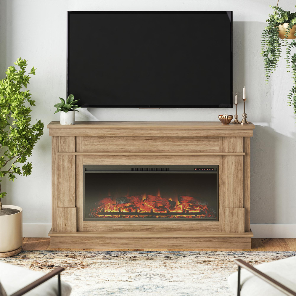 1-24-2-1 Electric fireplace ideas with the TV above: 14 Examples